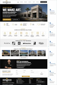 a website design for a construction company